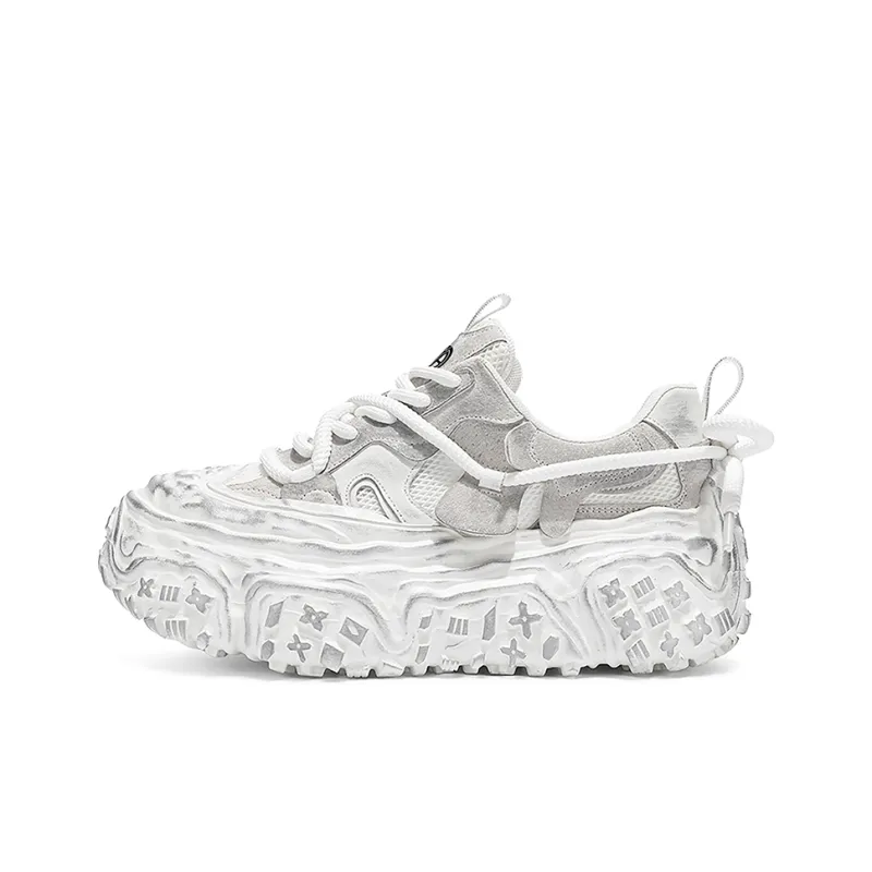 Yi Jiabao Anti Slip Wear Resistant Low Top Chunky Sneakers Men's-3