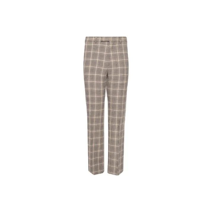 GUCCI Checkered Straight Leg Trousers-0