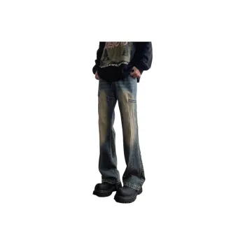 PAINT STAIN Jeans Unisex Blue