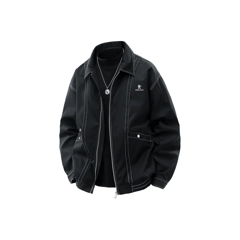 ROBINHOOD Jackets Coats Unisex Ivory White-4