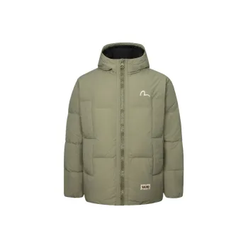 EVISU Down Jacket Men's Light Army Green