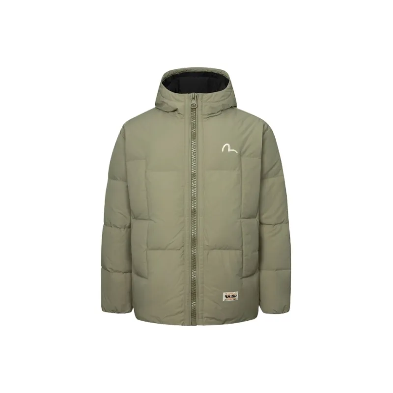 EVISU Down Jacket Men's Light Army Green-0