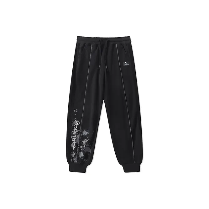 LAMLICKA Knitted Sweatpants Unisex Black-0