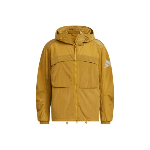 Adidas CITY ESCAPE SHINY KWRINKLE RIPSTOP Jacket Men's Soft Bronze