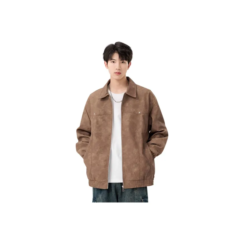 IGOI Jackets Coats Unisex Vintage Brown-0