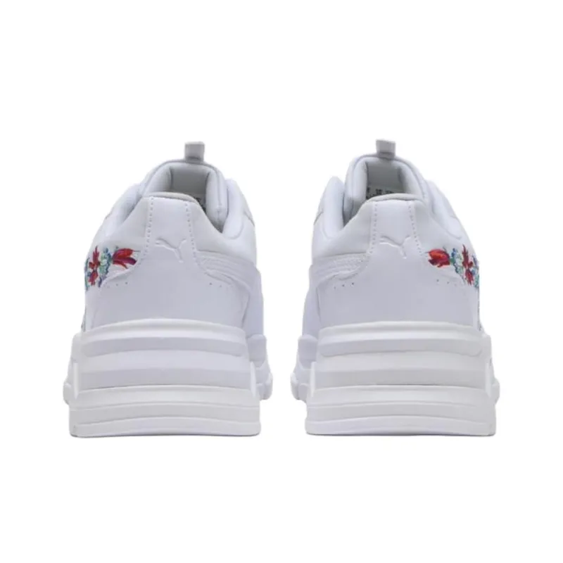 PUMA Cassia Via Anti Slip Wear Resistant Low Top Casual Shoes Women's White-4