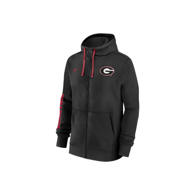 Nike Georgia Bulldogs Sideline Team Issue Men's Nike College Full-Zip Hoodie-0