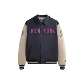 KITH X New York Rangers Faux Suede Lamont Coaches Jacket
