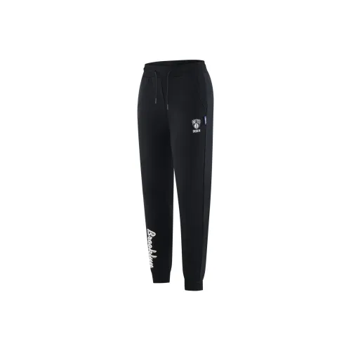 NBA Brooklyn Blue Knitted Sweatpants Unisex Black