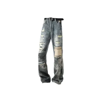 WARNING LIGHT Jeans Unisex Blue