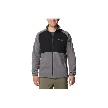 Columbia Mens Grey Sage Peak Full Zip Fleece Jackets Coats Men's Gray