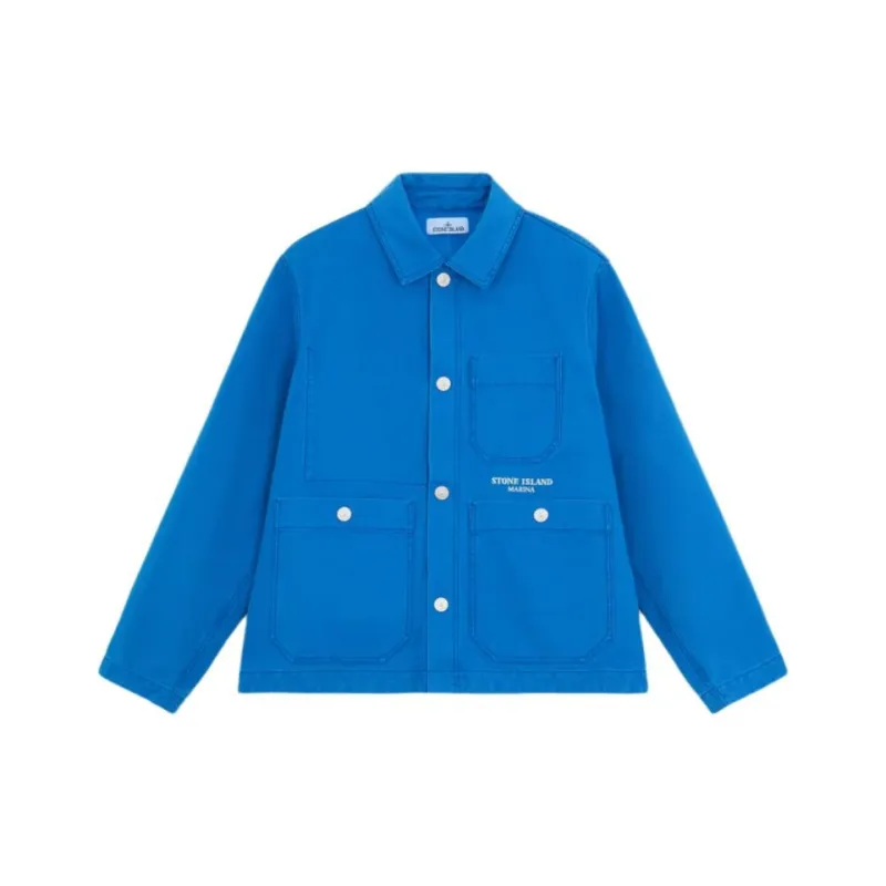 STONE ISLAND Marina Jackets Men Bright Blue-0