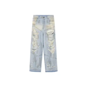 D 5 OVE Jeans Men Washed Blue