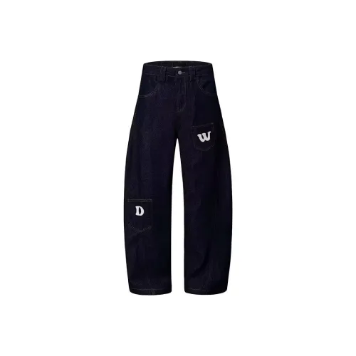 PAINT STAIN Jeans Unisex Blue