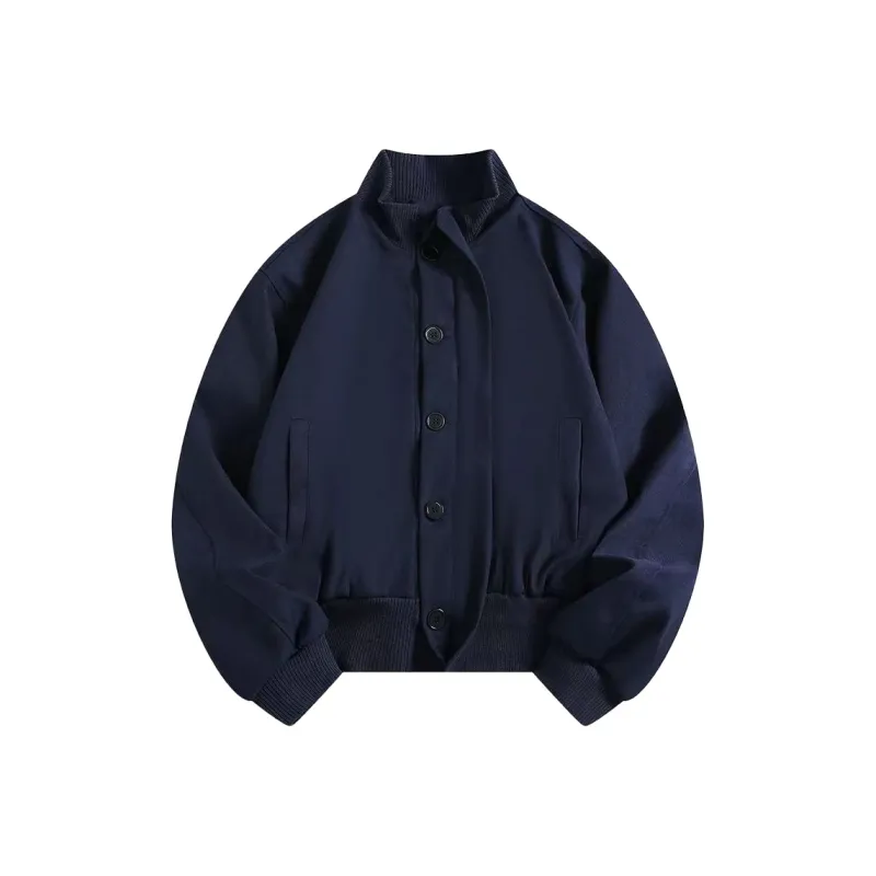 T-IRA Jackets Coats Unisex Navy Blue-0