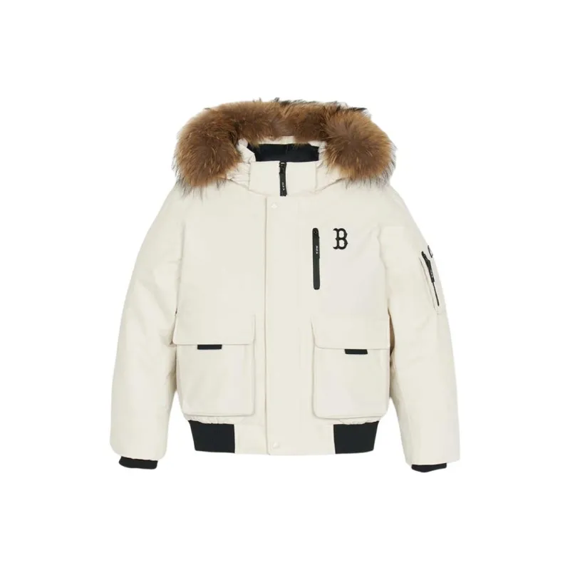 MLB Boston Red Sox FW24 Down Jacket Unisex Dark Cream-0