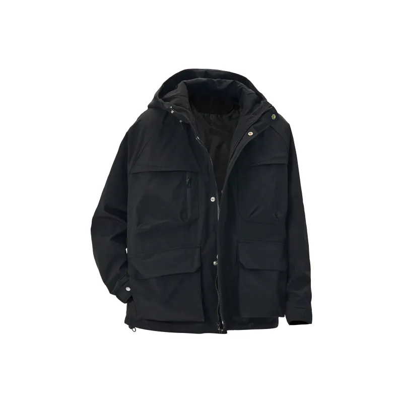 KIRHNE Jackets Coats Unisex Amber Black-0