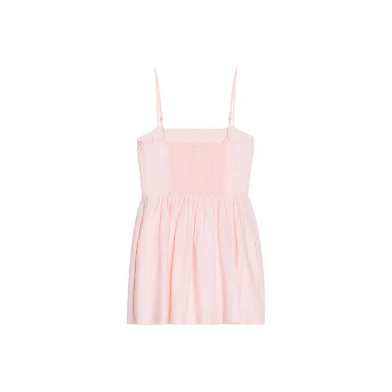 ZARA Slip Dress Women's Light Pink Red-1