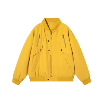 Yalu Jackets Coats Unisex Ginger Yellow