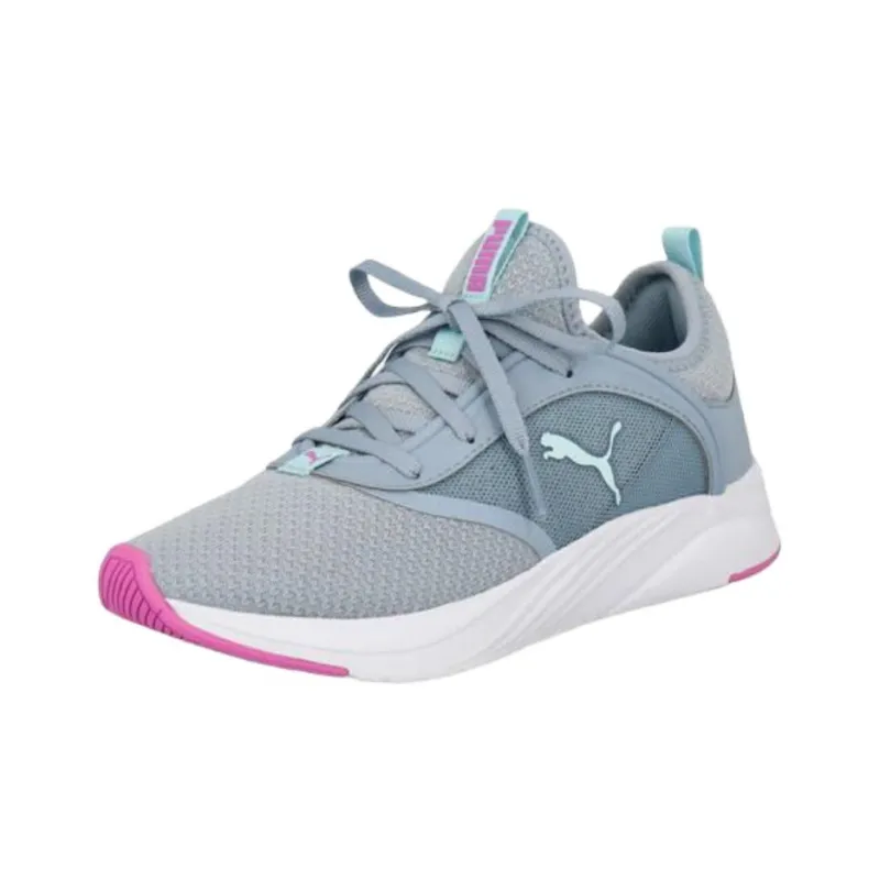 PUMA SOFTRIDE RUBY Cushioning, Wear Resistant Low Top Running Shoes Women's Gray Pink-1