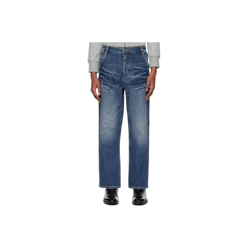Fax Copy Express Jeans Unisex Blue-0