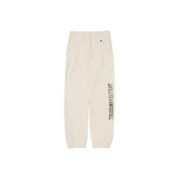 Thisisneverthat X Champion X Thisisneverthat Knitted Sweatpants Unisex Ecru