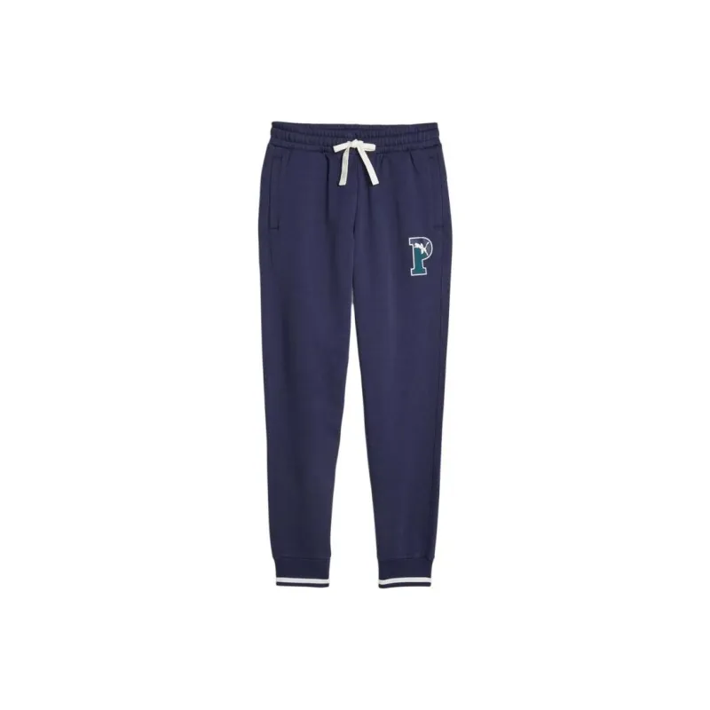 PUMA Knitted Sports Pants Men's Navy Blue-0