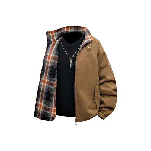 Yalu Jackets Coats Unisex Light Khaki