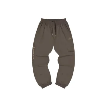 PEAK Knitted Sweatpants Men Charcoal Gray Brown