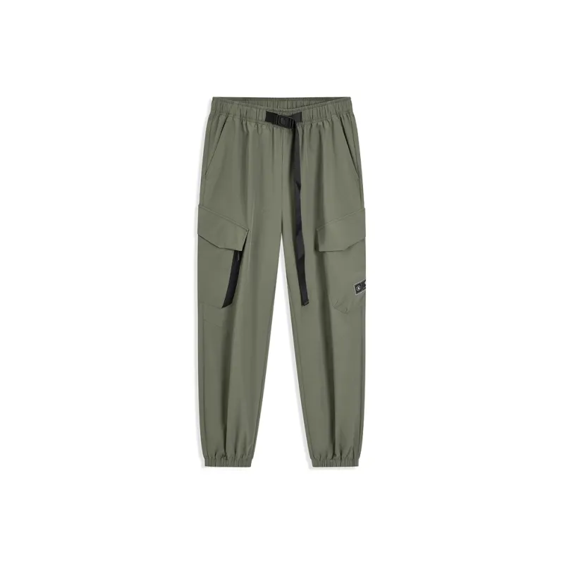 XTEP Cargo Pants Men's Light Tea Green-0