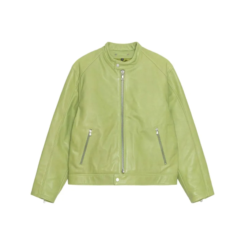 Stussy Cafe Racer Leather Jacket-7