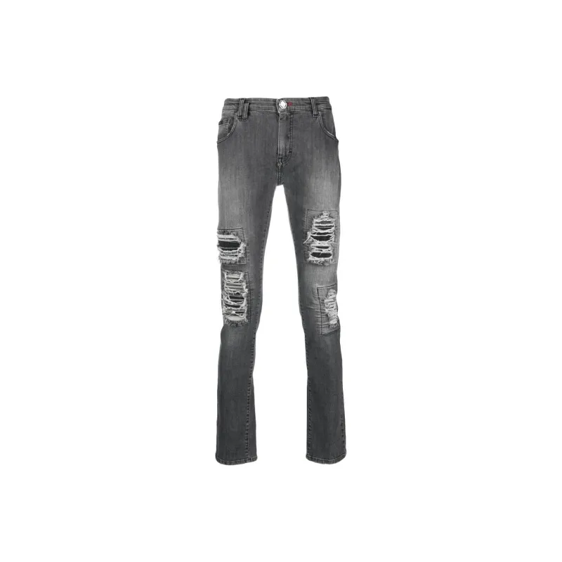 PHILIPP PLEIN Rock Star Mid rise Slim fit Jeans-0