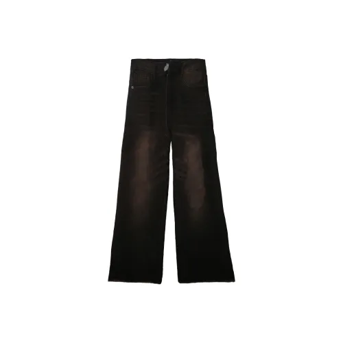Menglaini Jeans Unisex Rusty Red