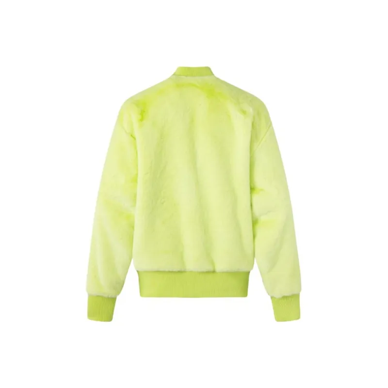 Adidas Originals BOMBER Reversible Fur Bomber Jackets Coats Men's Pulse Acid Orange Green-3