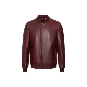 RARE Leather Jackets Men Red