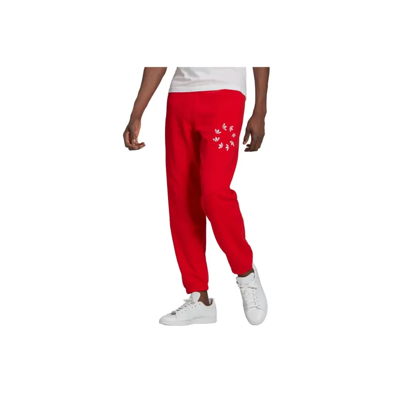 Adidas Knitted Sweatpants Men Red-0