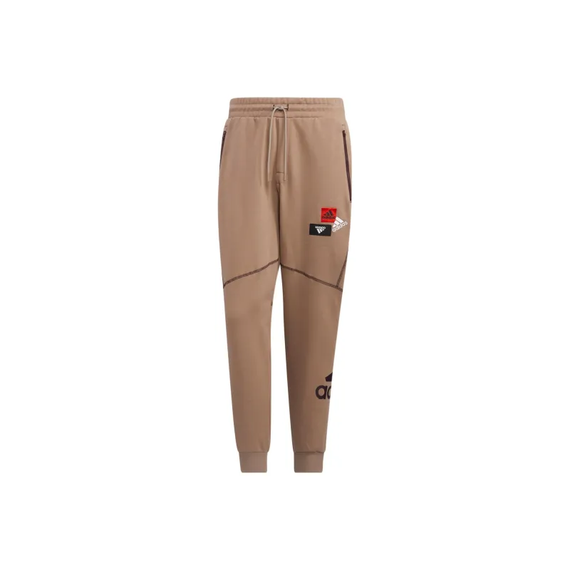 Adidas Knitted Sweatpants Men Light Umber-0