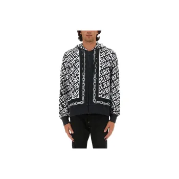 VERSACE JEANS COUTURE Zip up Cotton Hoodie