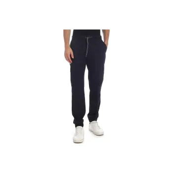 Zzegna Knitted Sweatpants Men Blue