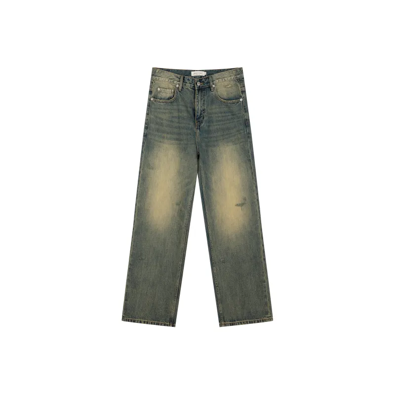 CLIMAX VISION Jeans Unisex Vintage Washed Blue-0