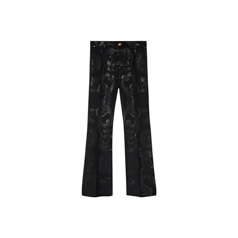 Fendi Fendace Flared Jacquard Pants-0