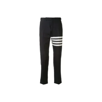 THOM BROWNE 4 Bar Striped Slim Cut Trousers