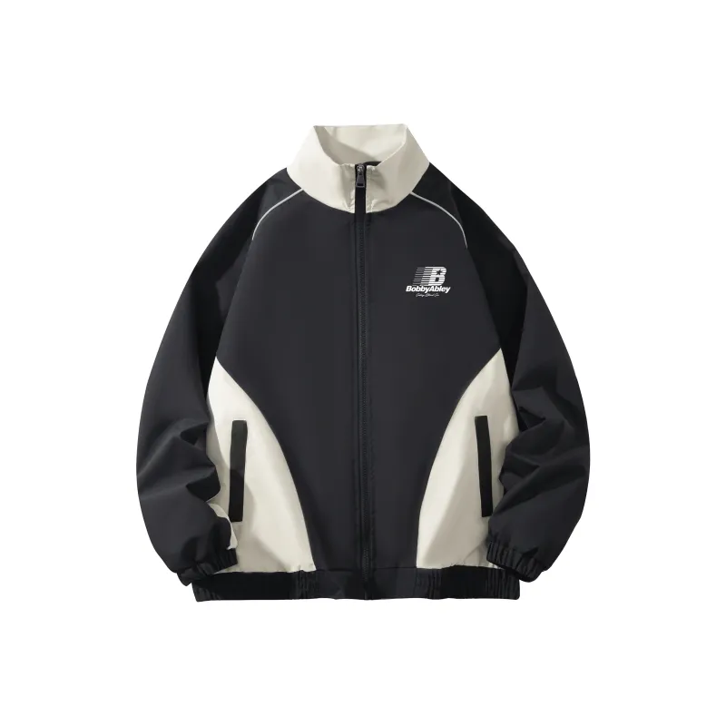 BOBBY ABLEY Jackets Coats Unisex Black Beige-0