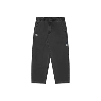Aape Logo-patch Cotton Wide-leg Jeans