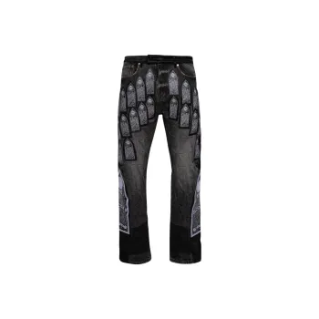 Who Decides War Patched Arch Embroidered Pant