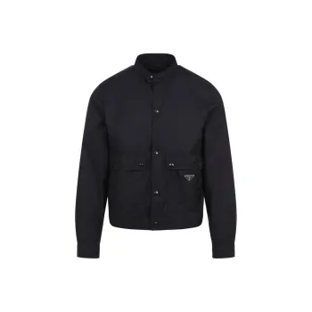 PRADA Logo Plaque Long Sleeved Jacket