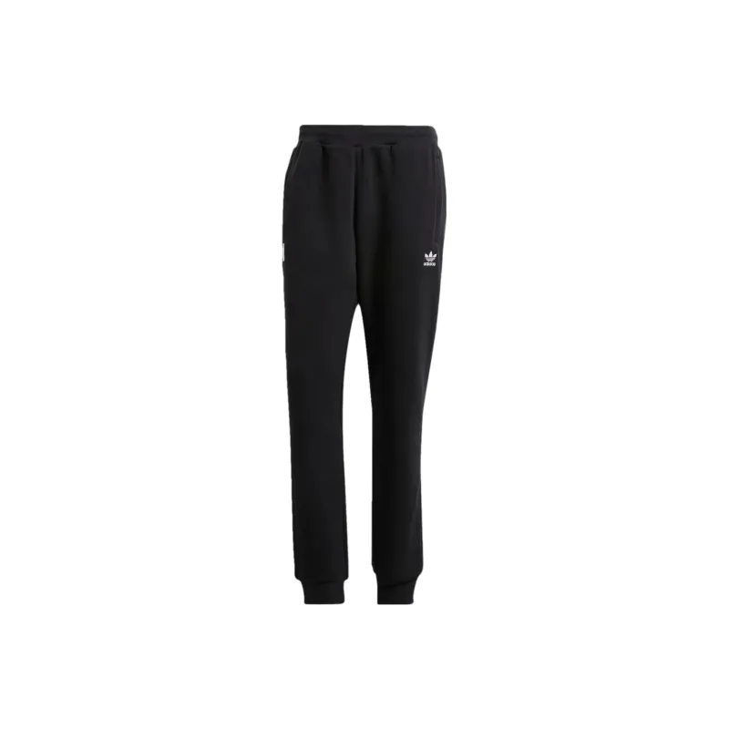 Adidas Originals Essential Juventus Essentials Trefoil Tracksuit Bottoms Knitted Sports Pants Men's Black-0
