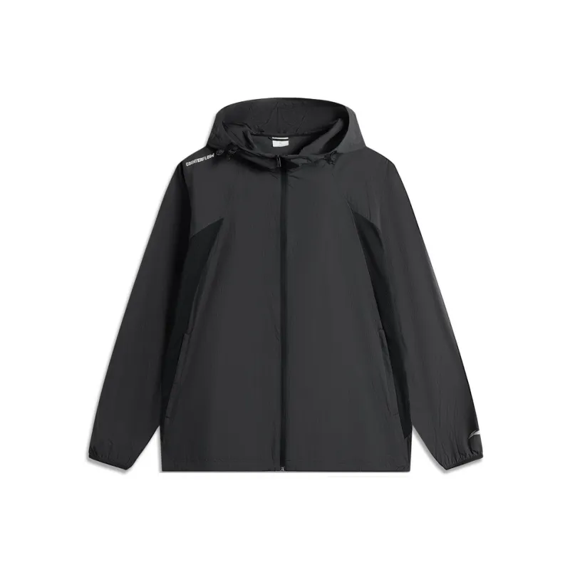 LiNing CF Tracing Outdoor Collection Sun Protection Clothing Trench Coat Men's Black-0