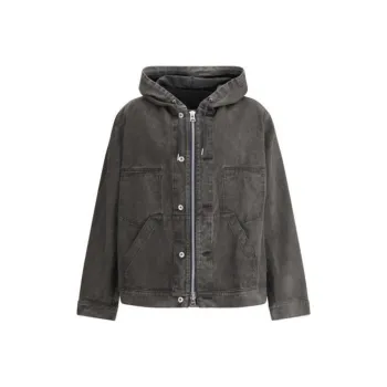 Sacai Zipped Denim Hoodie