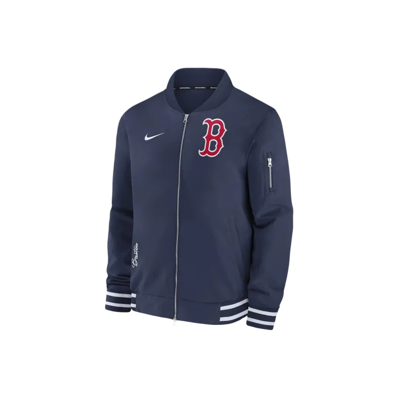 Nike Boston Red Sox Authentic Collection Men's Nike Mlb Full-Zip Bomber Jacket-0